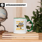 Imker Tasse mit Spruch Keine Zeit mein Volk braucht mich | G – Grün [farbe:grün]