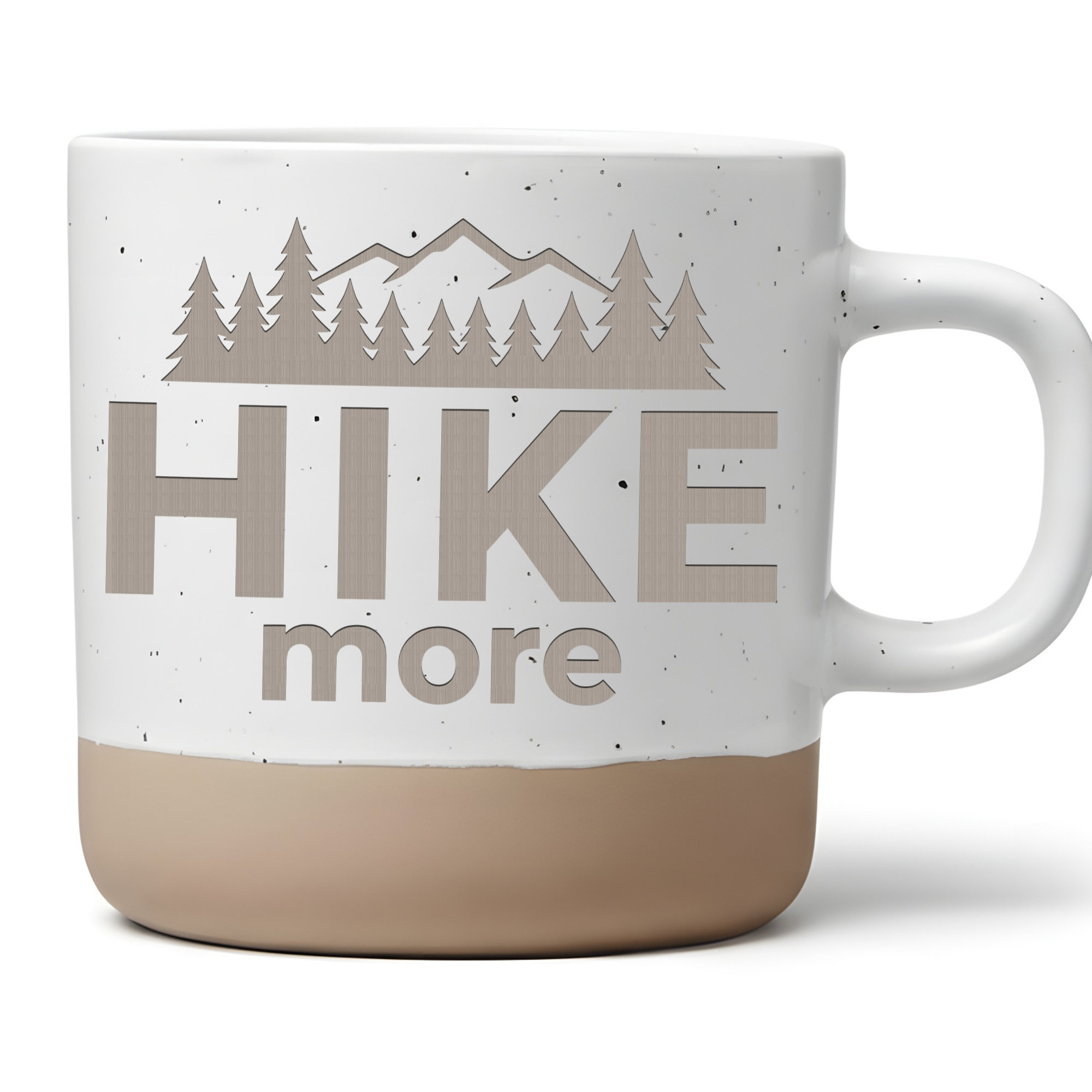 Wandern Tasse Hike More Geschenk für Wanderer Kaffeebecher Berge Outdo – Bild 1