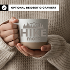 Wandern Tasse Hike More Geschenk für Wanderer Kaffeebecher Berge Outdo – Bild 2