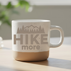 Wandern Tasse Hike More Geschenk für Wanderer Kaffeebecher Berge Outdo – Bild 6