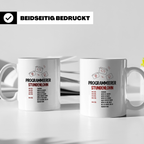 Programmierer Tasse mit Spruch Stundenlohn, lustig für Coder – Weiß [farbe:weiß]