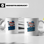 Zahnarzt Tasse Geboren zum Bohren, Lustiger Kaffeebecher für – Weiß [farbe:weiß]