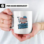 Zahnarzt Tasse Geboren zum Bohren, Lustiger Kaffeebecher für – Weiß [farbe:weiß]