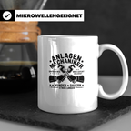 Anlagenmechaniker Tasse mit Spruch Unmögliches erledigt Wund – Weiß [farbe:weiß]