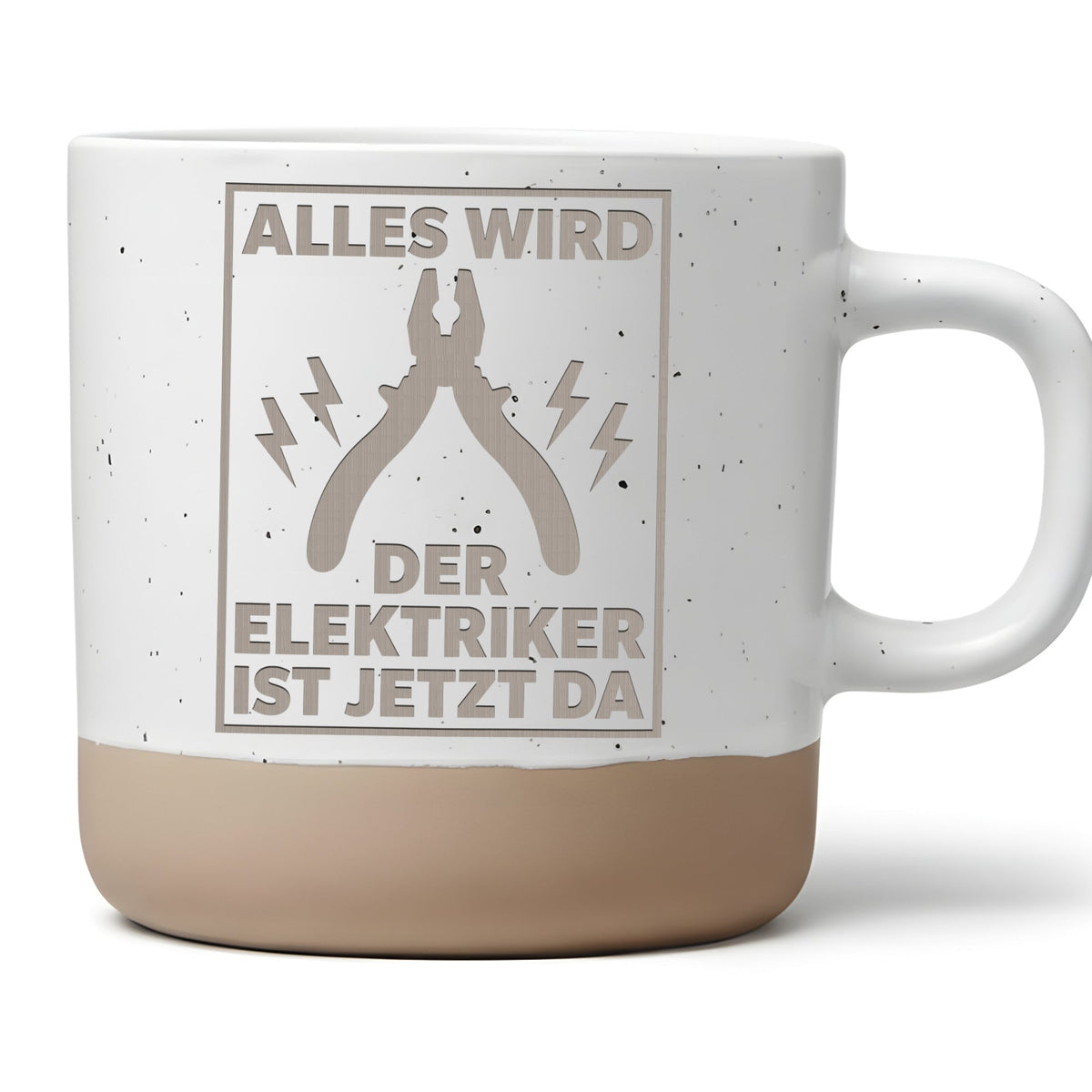 Elektriker Tasse Alles wird gut der Elektriker ist jetzt da Kaffeetass – Bild 1
