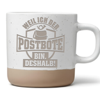 Postbote Tasse Weil ich der Postbote bin deshalb Kaffeetasse Geschenk  – Bild 1