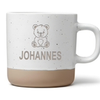 Personalisierte Tasse mit süßem Bär – Kinder Tasse mit Namen, niedliches Tiermotiv, Geschenk für Jungen & Mädchen
