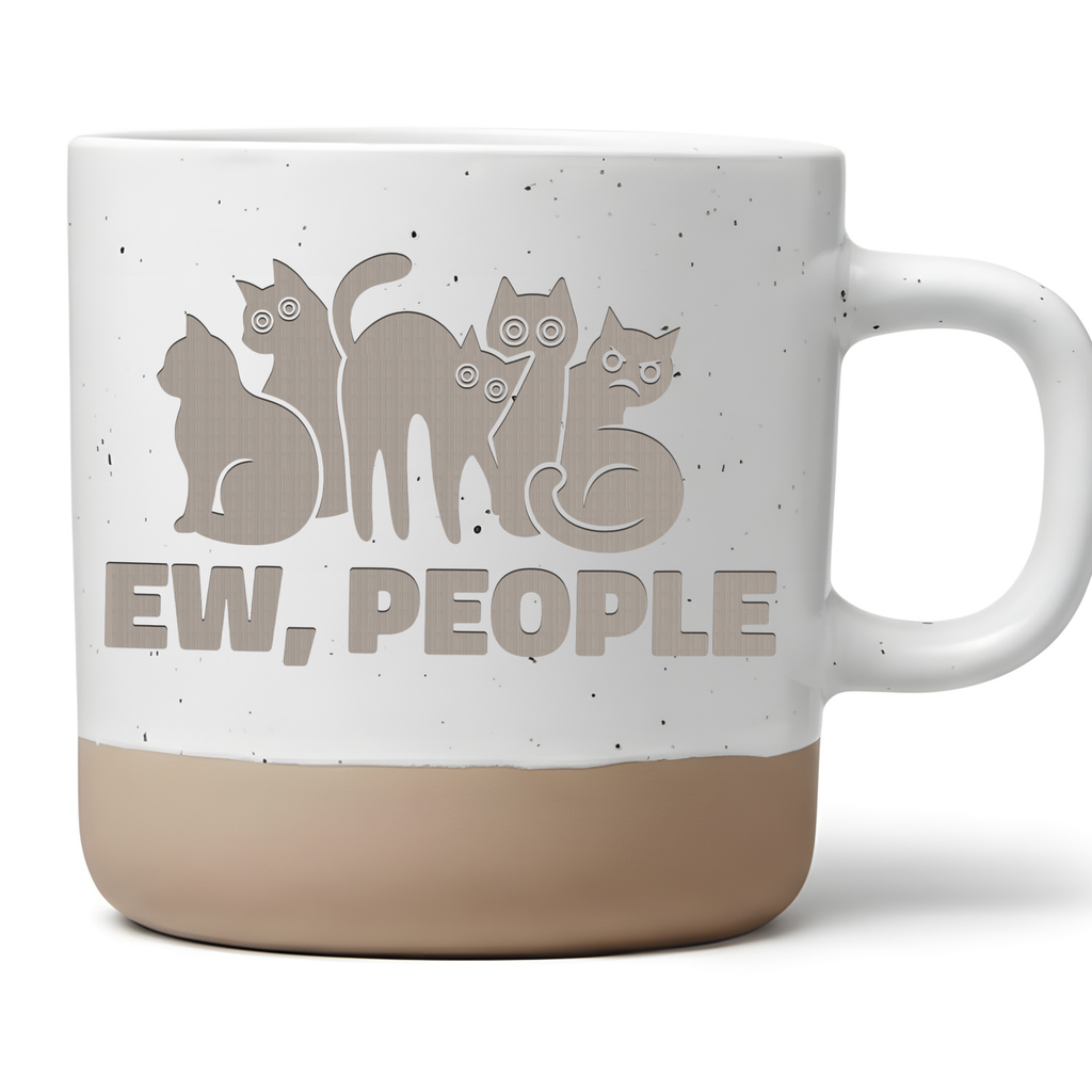 Ew People Katzen Tasse Kaffeetasse Geschenk Katzenliebhaber Katzenmama – Bild 1