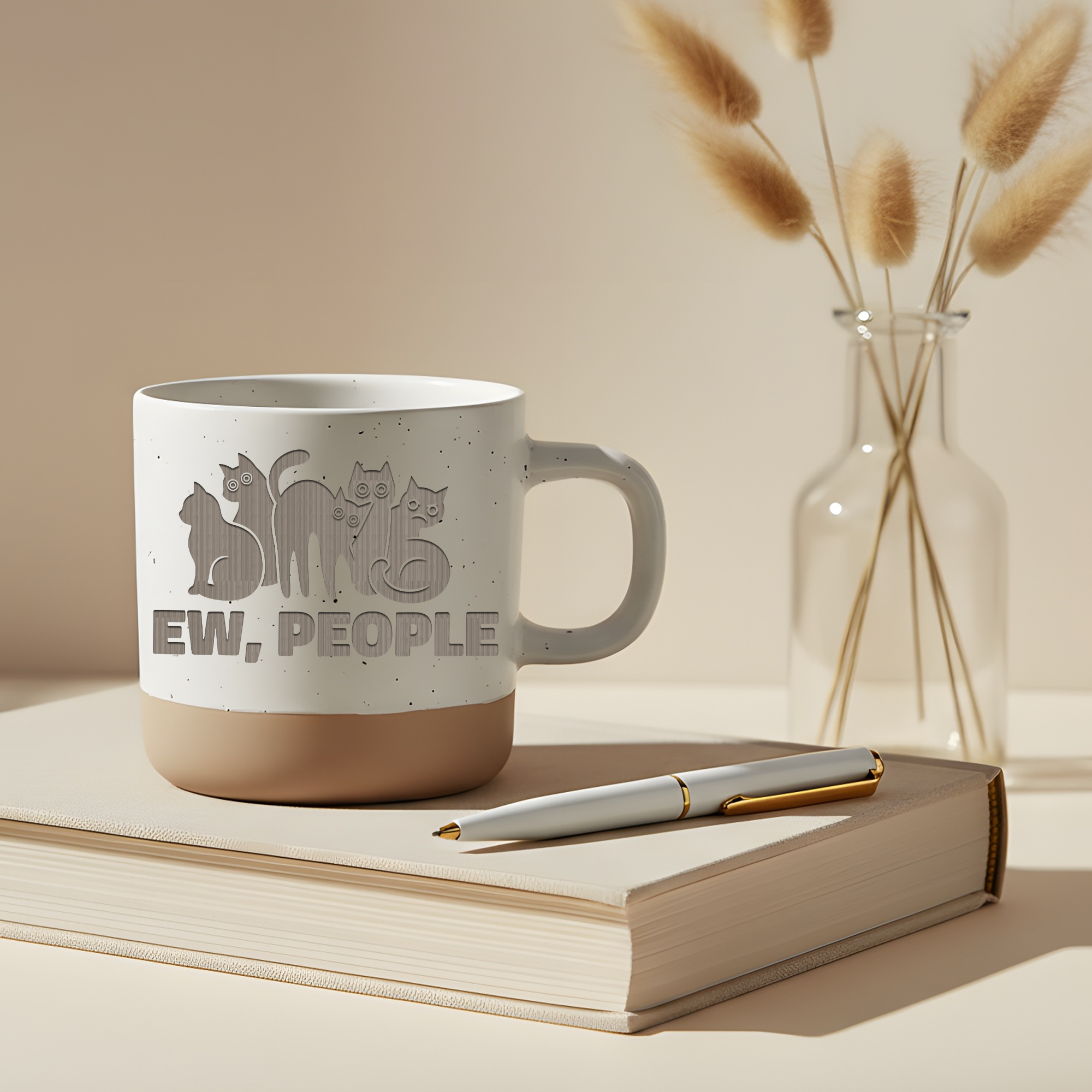 Ew People Katzen Tasse Kaffeetasse Geschenk Katzenliebhaber Katzenmama – Bild 5