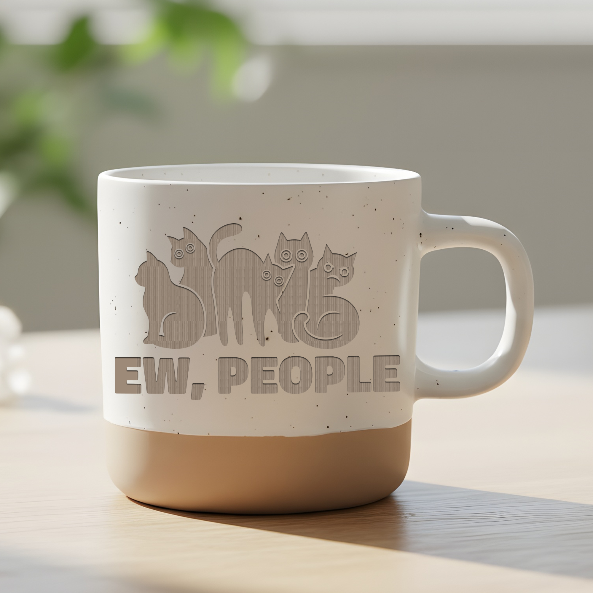 Ew People Katzen Tasse Kaffeetasse Geschenk Katzenliebhaber Katzenmama – Bild 6