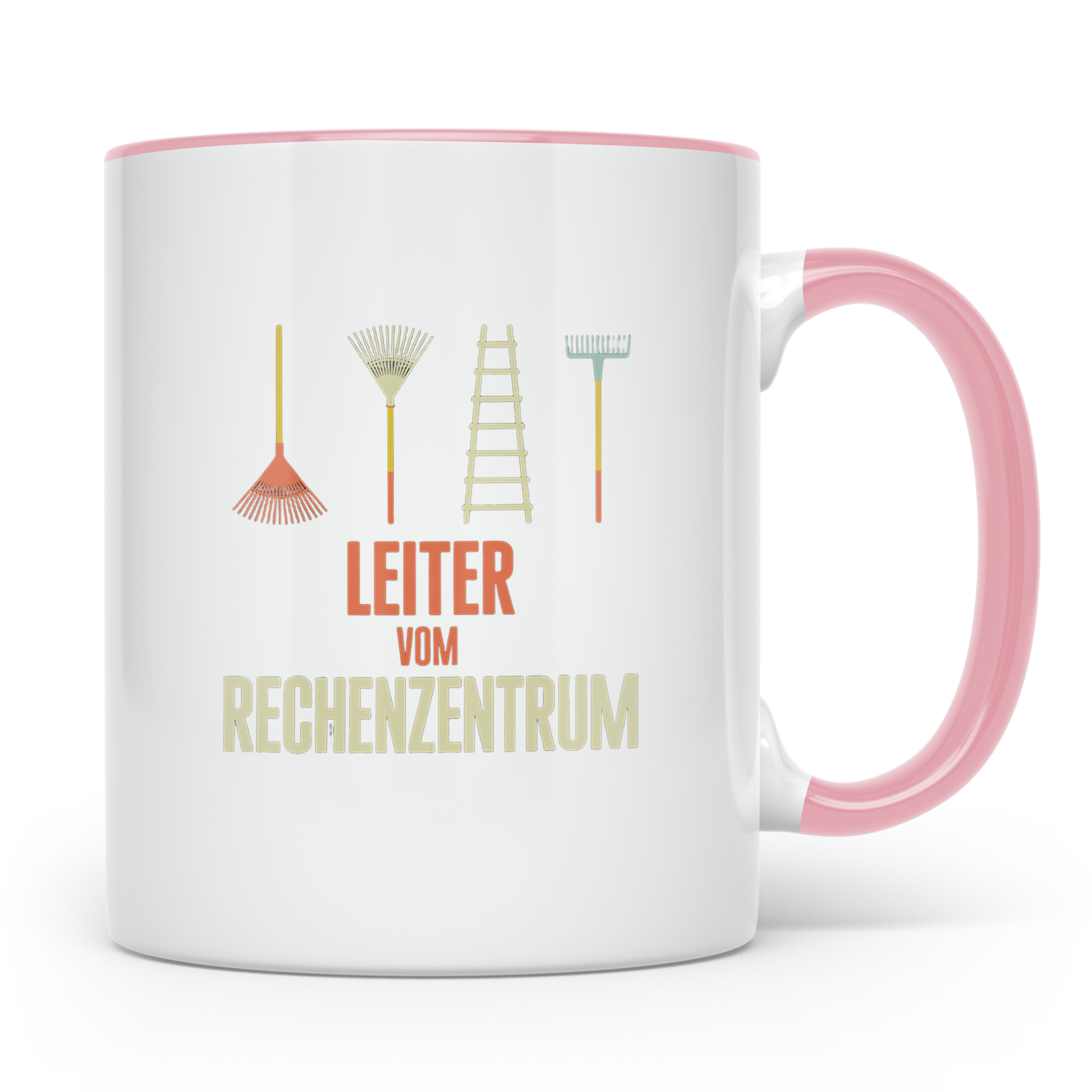 Leiter vom Rechenzentrum Tasse Lustiger IT Wortwitz für Admi – Rosa [farbe:rosa]