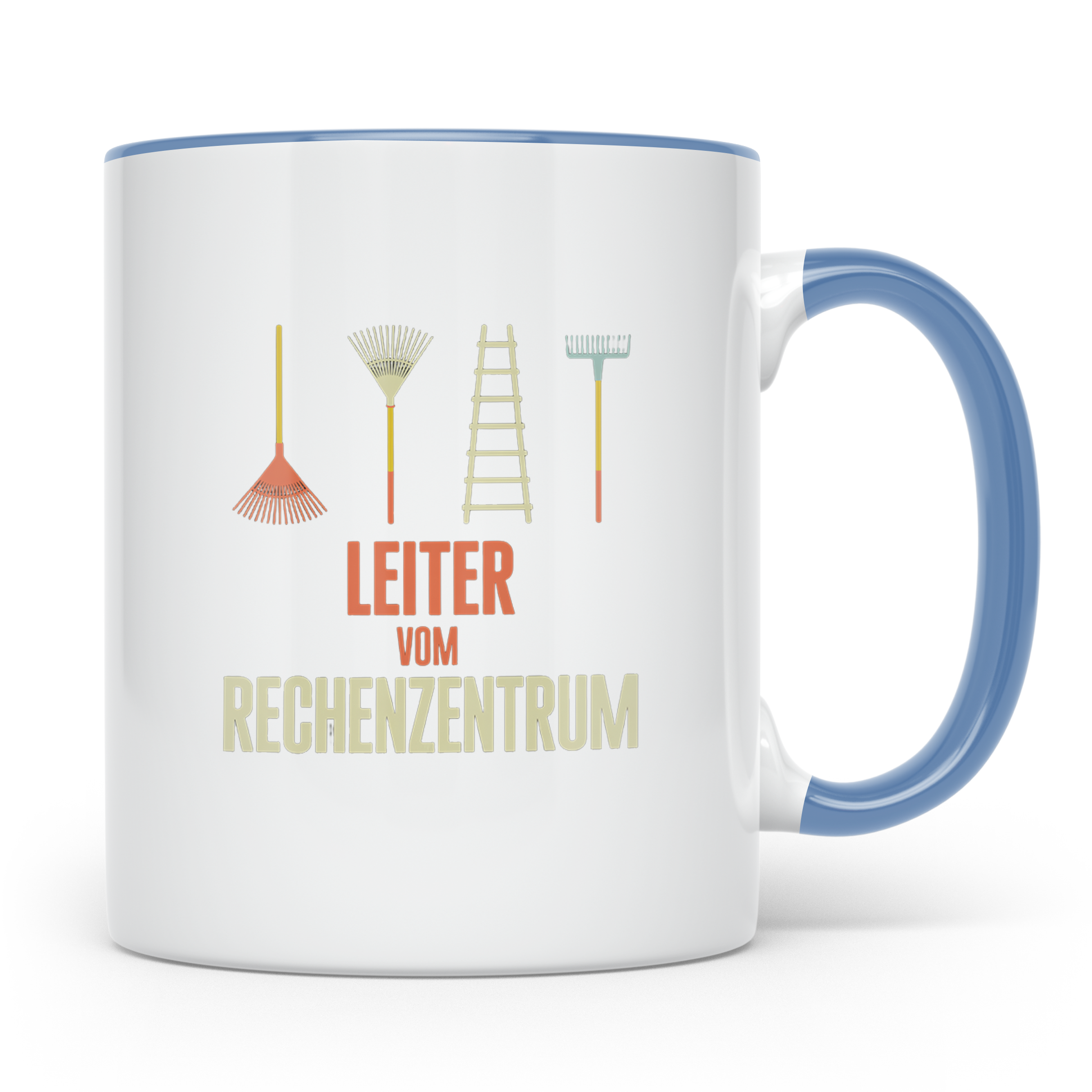 Leiter vom Rechenzentrum Tasse Lustiger IT Wortwitz für Admi – Blau [farbe:blau]