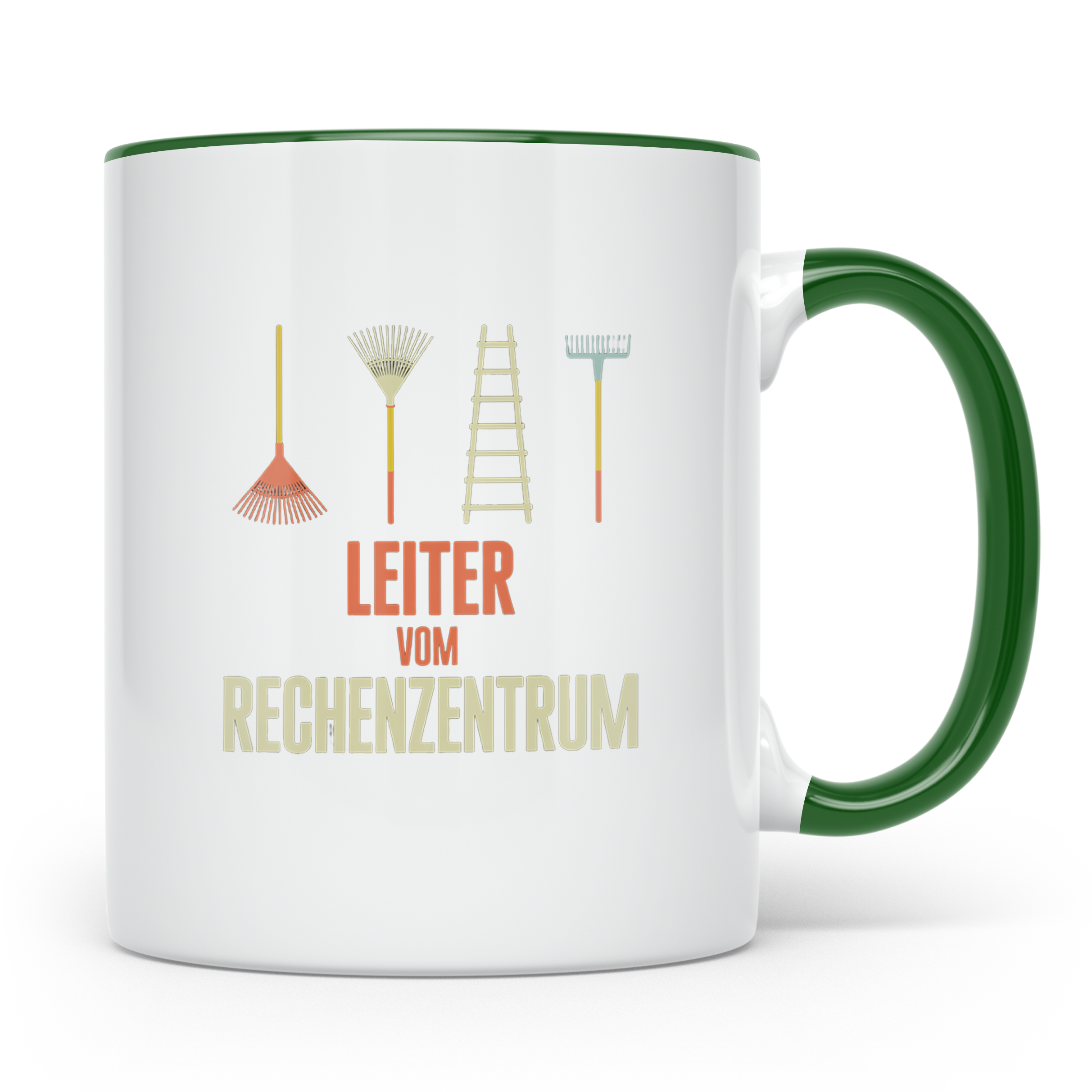 Leiter vom Rechenzentrum Tasse Lustiger IT Wortwitz für Admi – Grün [farbe:grün]