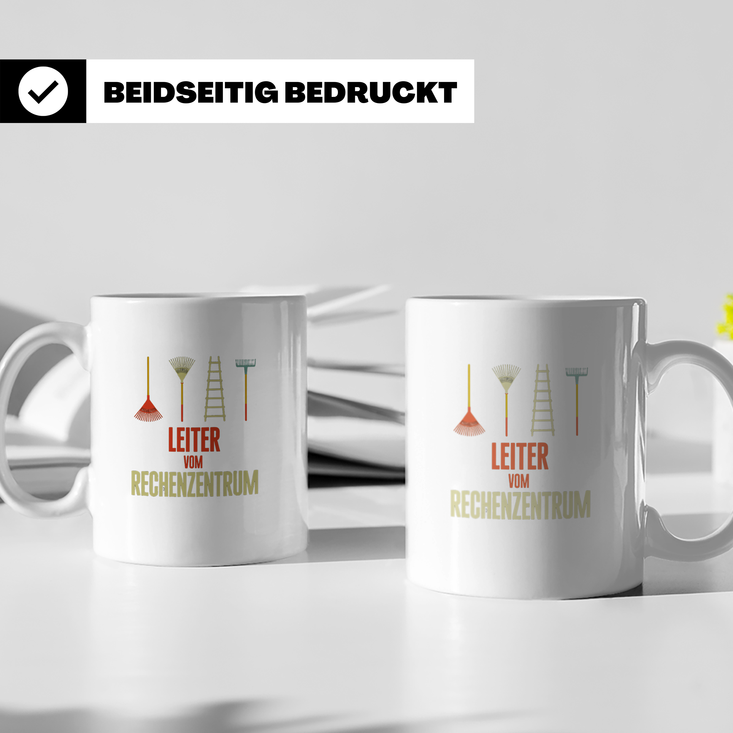 Leiter vom Rechenzentrum Tasse Lustiger IT Wortwitz für Admi – Weiß [farbe:weiß]