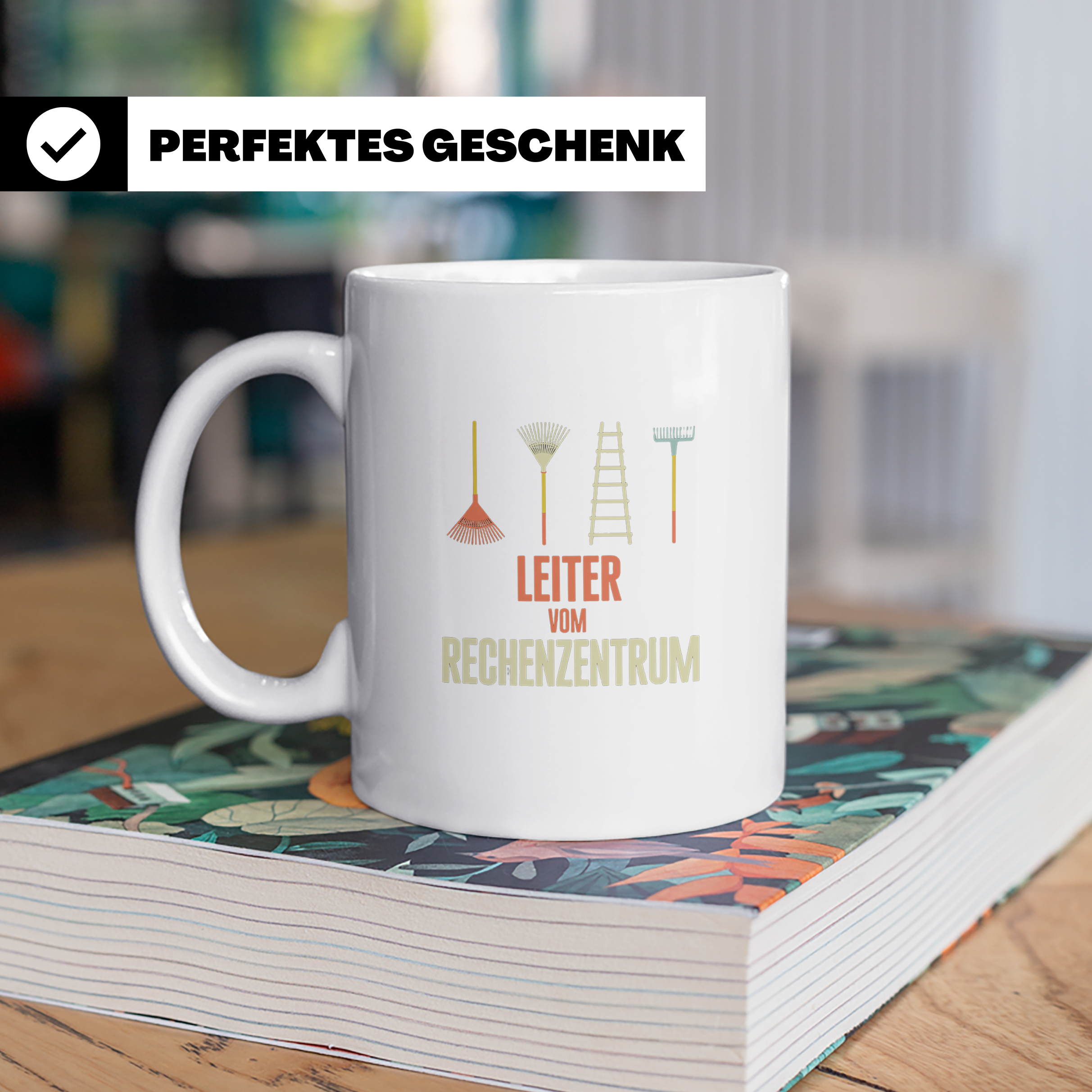 Leiter vom Rechenzentrum Tasse Lustiger IT Wortwitz für Admi – Weiß [farbe:weiß]