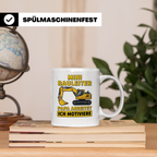 Mini Bauleiter Tasse für Papa Baggerfahrer Geschenk Vater vo – Weiß [farbe:weiß]