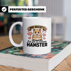 Hamster Tasse mit Spruch 'Mir reicht's ich geh zu meinem Ham – Weiß [farbe:weiß]