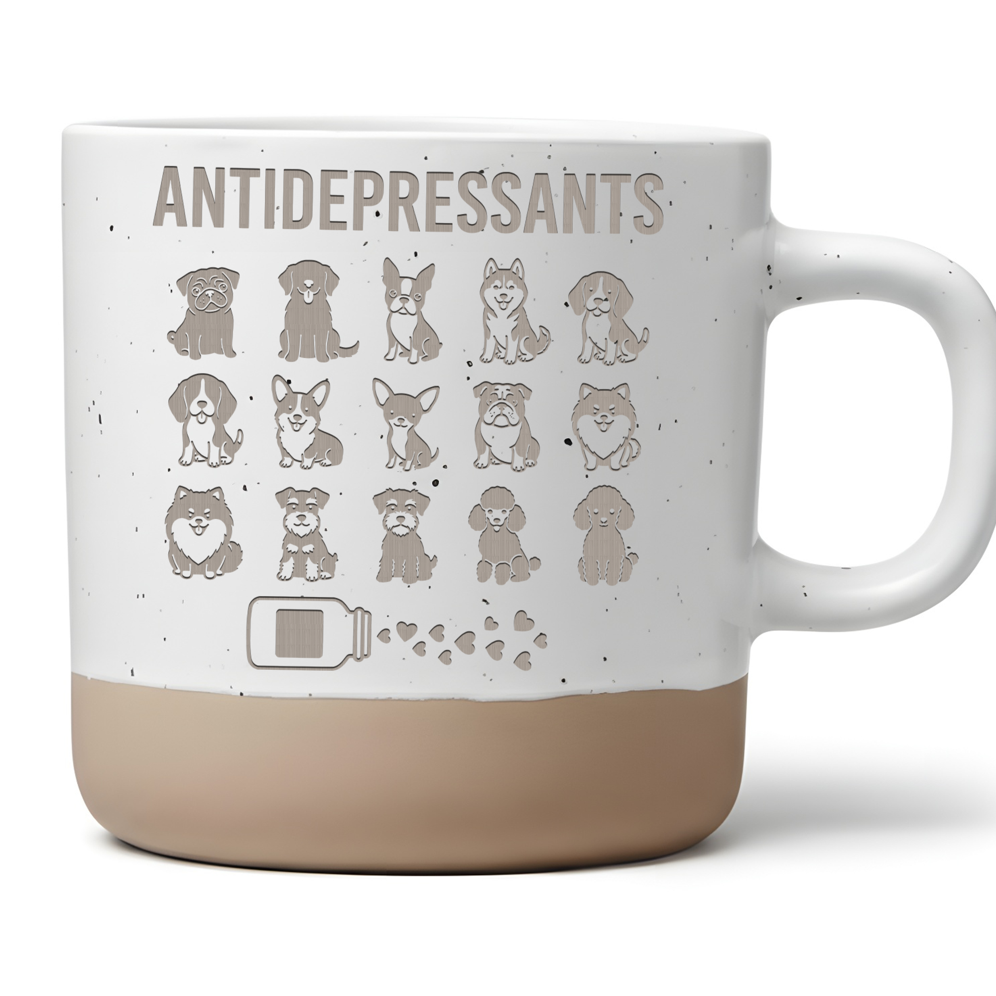 Antidepressants Hunde Tasse Kaffeetasse Geschenk Hundebesitzer Hundema – Bild 1