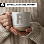 Tasse Buchstabe R Her mit dem schönen Leben Kaffeetasse Gans Geschenk  – Bild 2