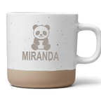 Personalisierte Panda Tasse für Kinder – süßes Tiermotiv mit Wunschname, Geschenk für Jungen & Mädchen
