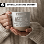 Lehrer Tasse Error 404 Quiet Classroom Not Found Kaffeetasse Geschenk  – Bild 2