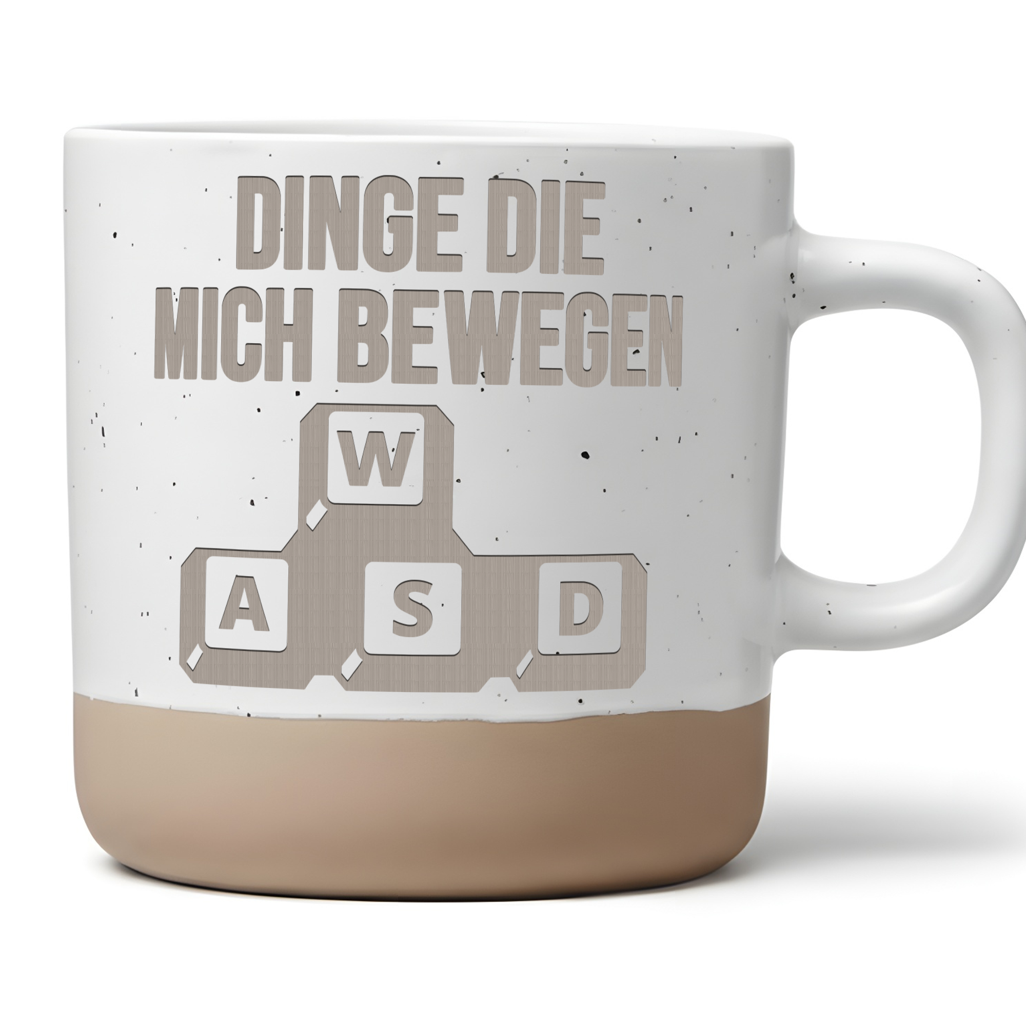 Lustige Gamer Tasse mit Spruch Dinge die mich bewegen WASD Zocker Gesc – Bild 1