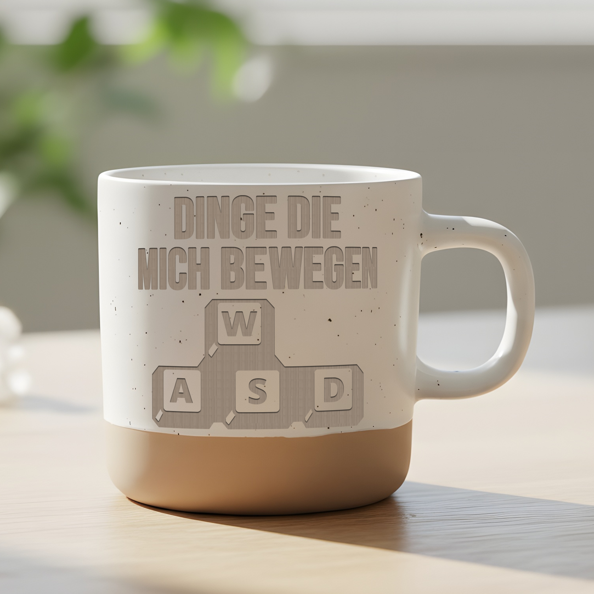 Lustige Gamer Tasse mit Spruch Dinge die mich bewegen WASD Zocker Gesc – Bild 6