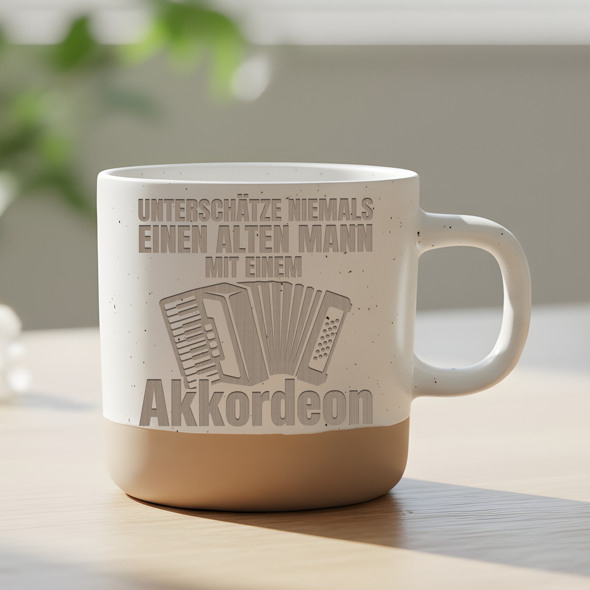 Akkordeon Tasse Lustig Unterschätze niemals einen alten Mann mit Akkor – Bild 6