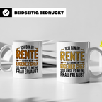 Rentner Tasse mit Spruch Ich bin mein eigener Chef | Geschen – Weiß [farbe:weiß]