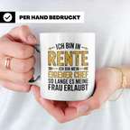 Rentner Tasse mit Spruch Ich bin mein eigener Chef | Geschen – Weiß [farbe:weiß]
