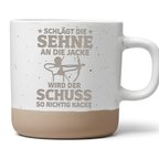Bogenschießen Tasse Lustig Schlägt die Sehne an die Jacke Geschenk Bog – Bild 1