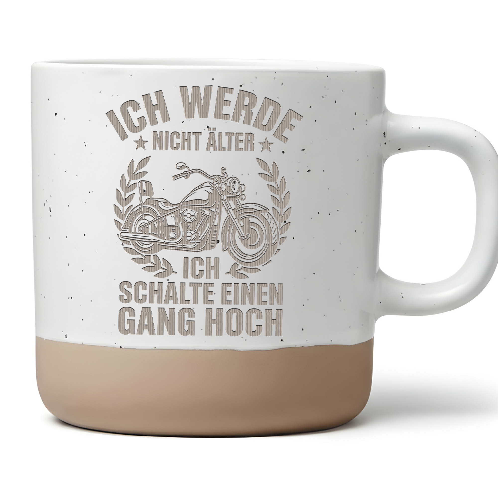 Motorrad Tasse Lustig Ich werde nicht älter schalte einen Gang hoch Ge – Bild 1
