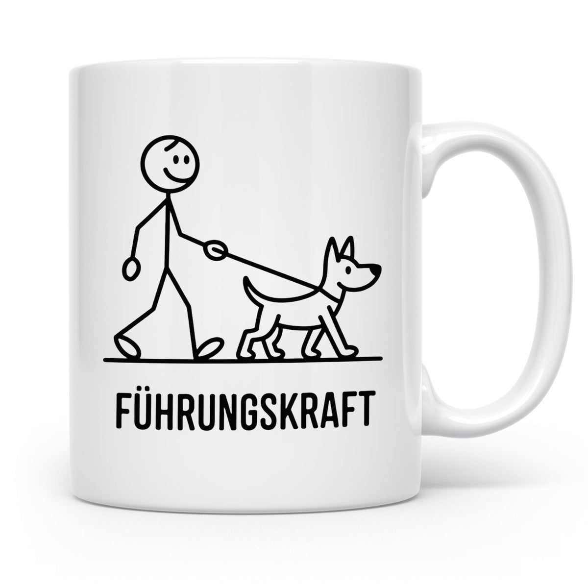 Führungskraft Tasse lustig für Hundebesitzer | Kaffeetasse C – Weiß [farbe:weiß]
