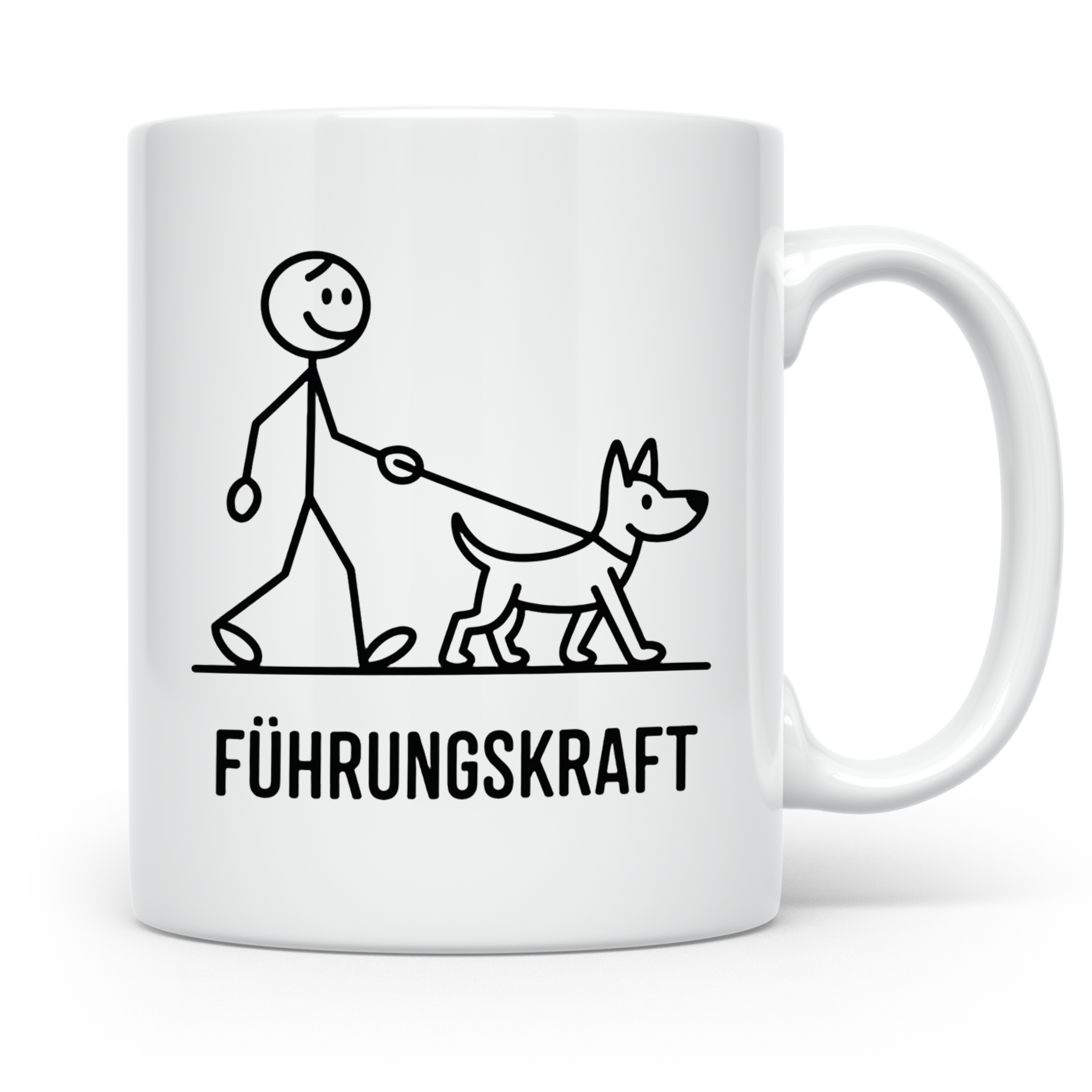 Führungskraft Tasse lustig für Hundebesitzer | Kaffeetasse C – Weiß [farbe:weiß]