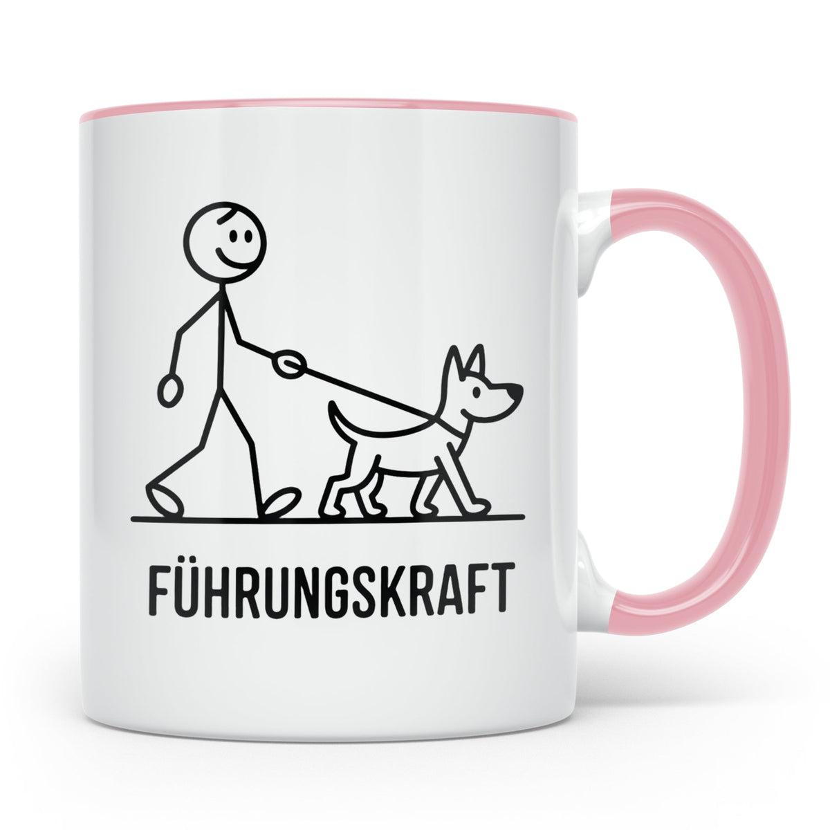 Führungskraft Tasse lustig für Hundebesitzer | Kaffeetasse C – Rosa [farbe:rosa]