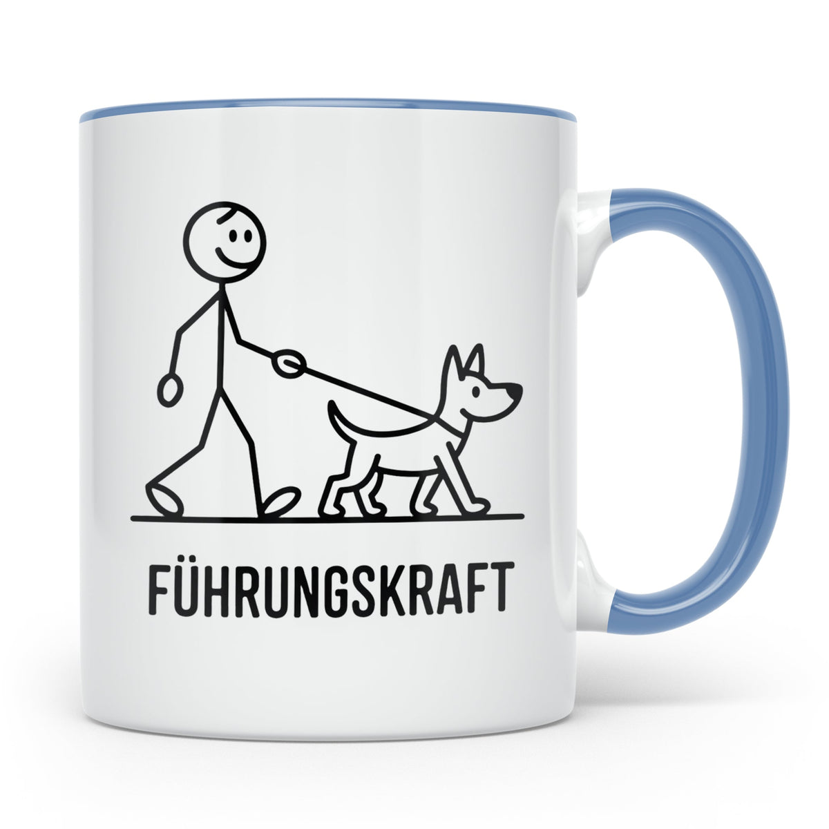 Führungskraft Tasse lustig für Hundebesitzer | Kaffeetasse C – Blau [farbe:blau]