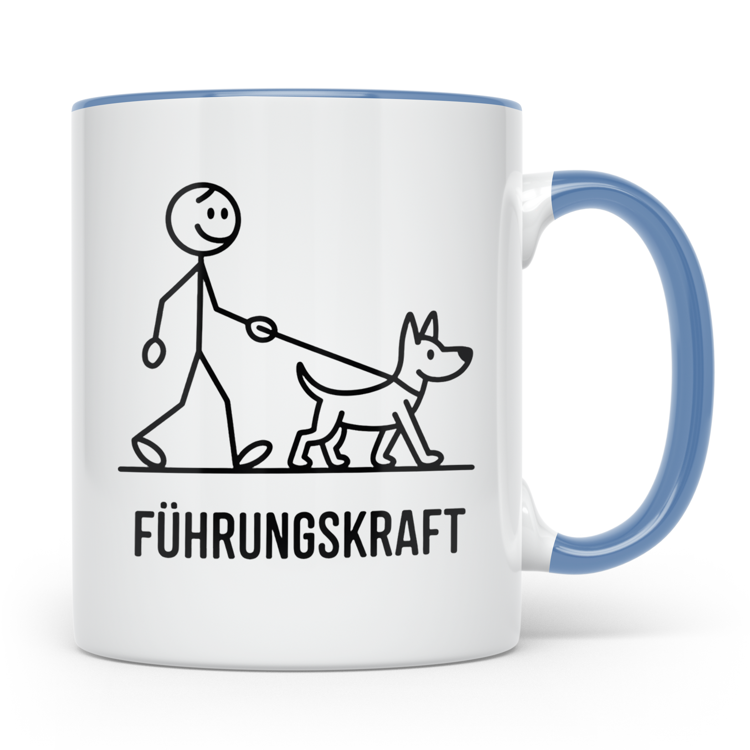 Führungskraft Tasse lustig für Hundebesitzer | Kaffeetasse C – Blau [farbe:blau]
