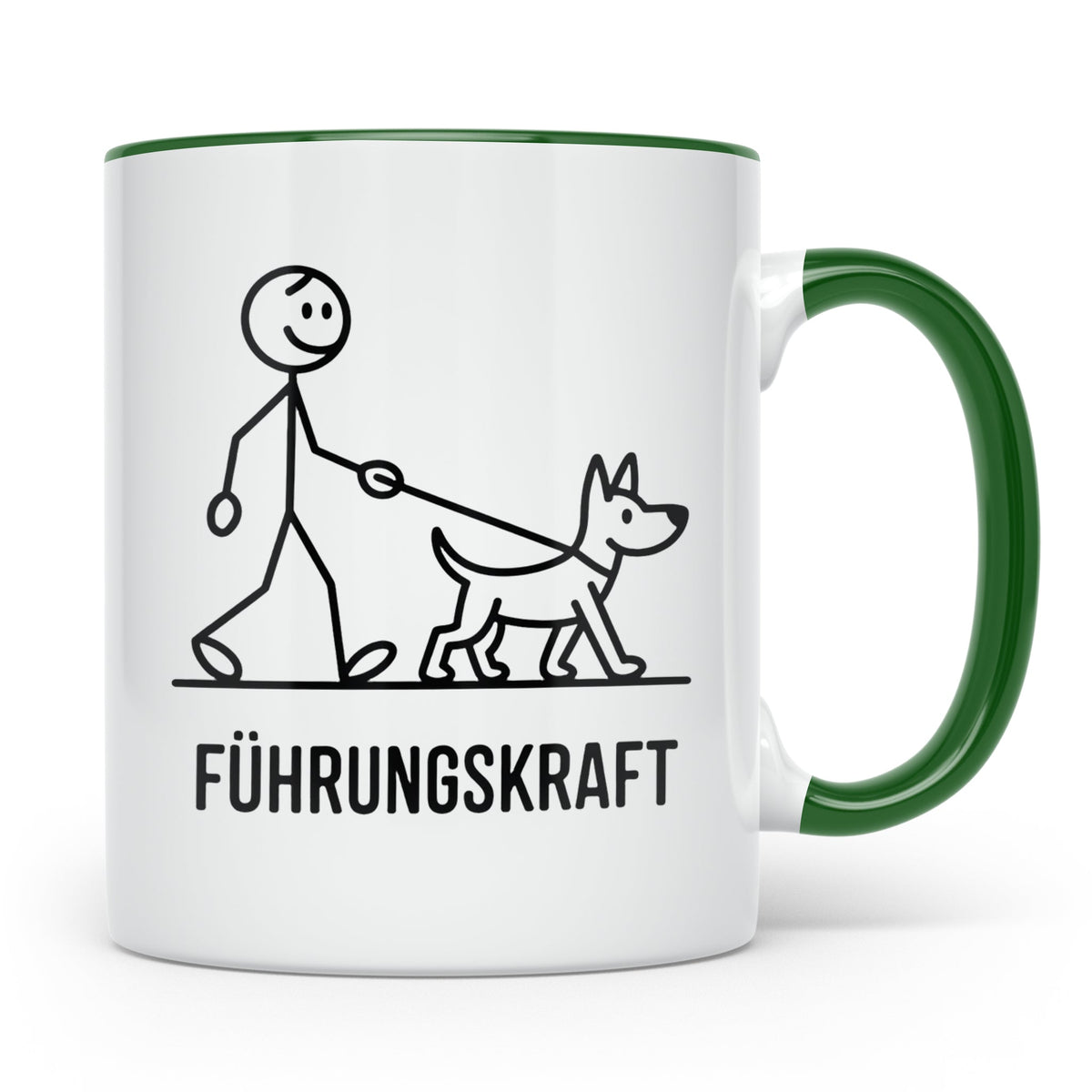 Führungskraft Tasse lustig für Hundebesitzer | Kaffeetasse C – Grün [farbe:grün]