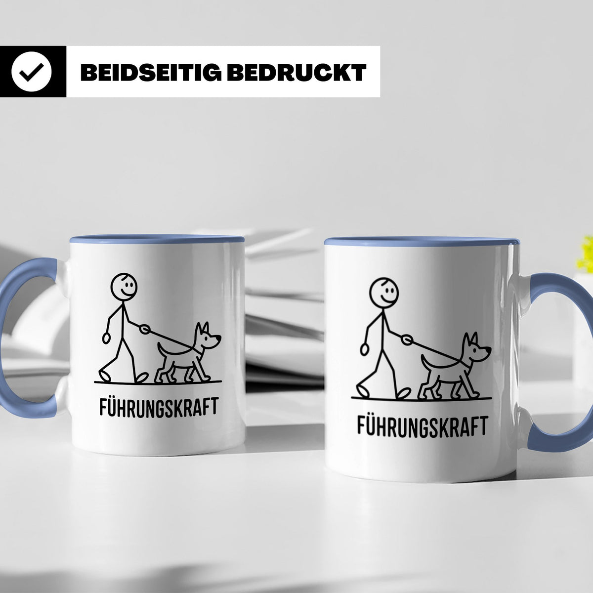 Führungskraft Tasse lustig für Hundebesitzer | Kaffeetasse C – Blau [farbe:blau]