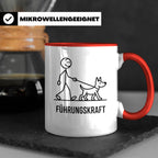 Führungskraft Tasse lustig für Hundebesitzer | Kaffeetasse C – Rot [farbe:rot]