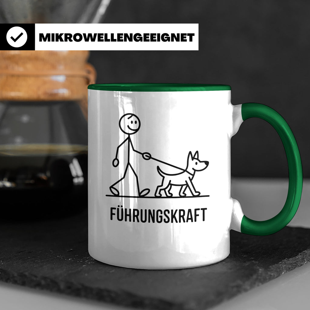 Führungskraft Tasse lustig für Hundebesitzer | Kaffeetasse C – Grün [farbe:grün]