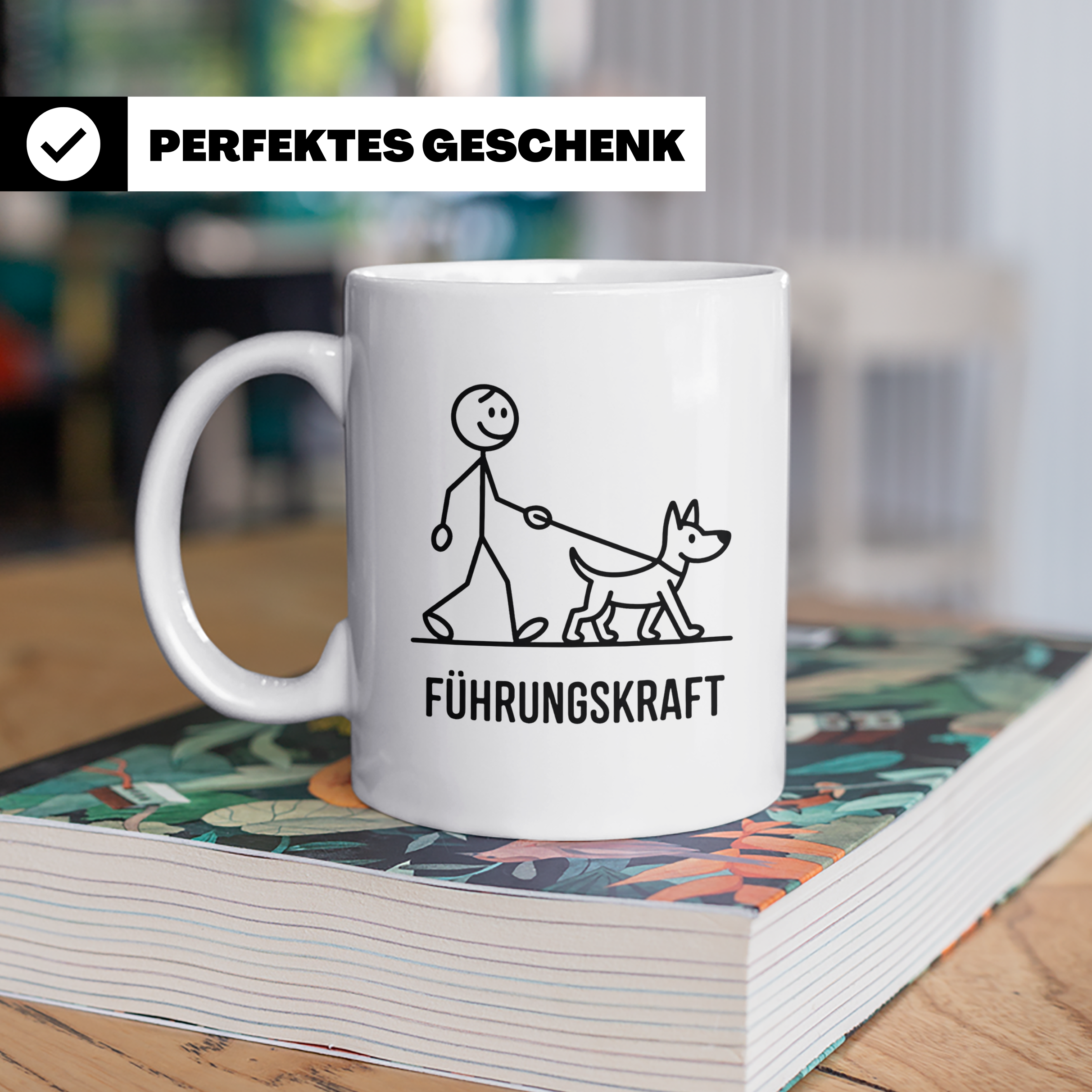 Führungskraft Tasse lustig für Hundebesitzer | Kaffeetasse C – Weiß [farbe:weiß]