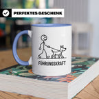 Führungskraft Tasse lustig für Hundebesitzer | Kaffeetasse C – Blau [farbe:blau]