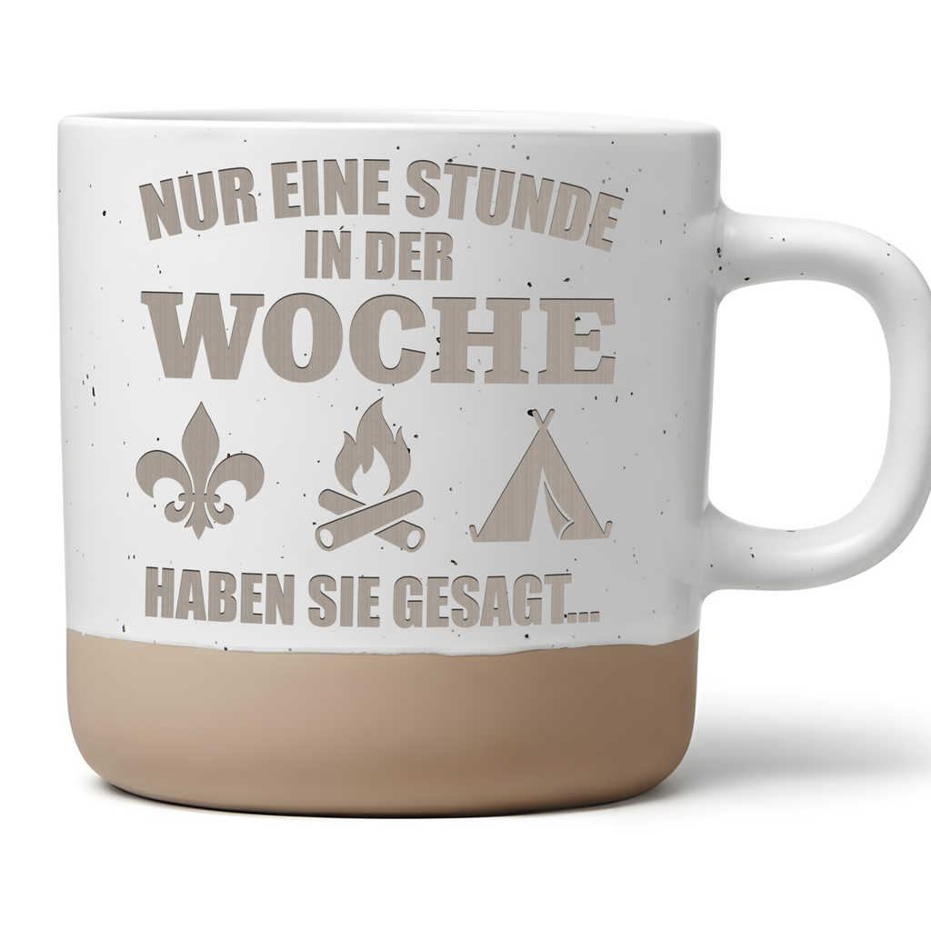 Pfadfinder Tasse Lustig Nur eine Stunde in der Woche Geschenk Pfadfind – Bild 1