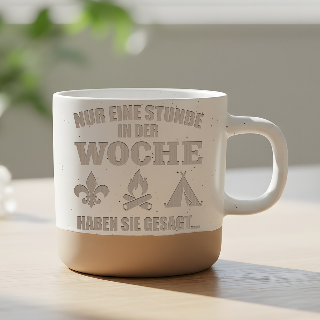 Pfadfinder Tasse Lustig Nur eine Stunde in der Woche Geschenk Pfadfind – Bild 6