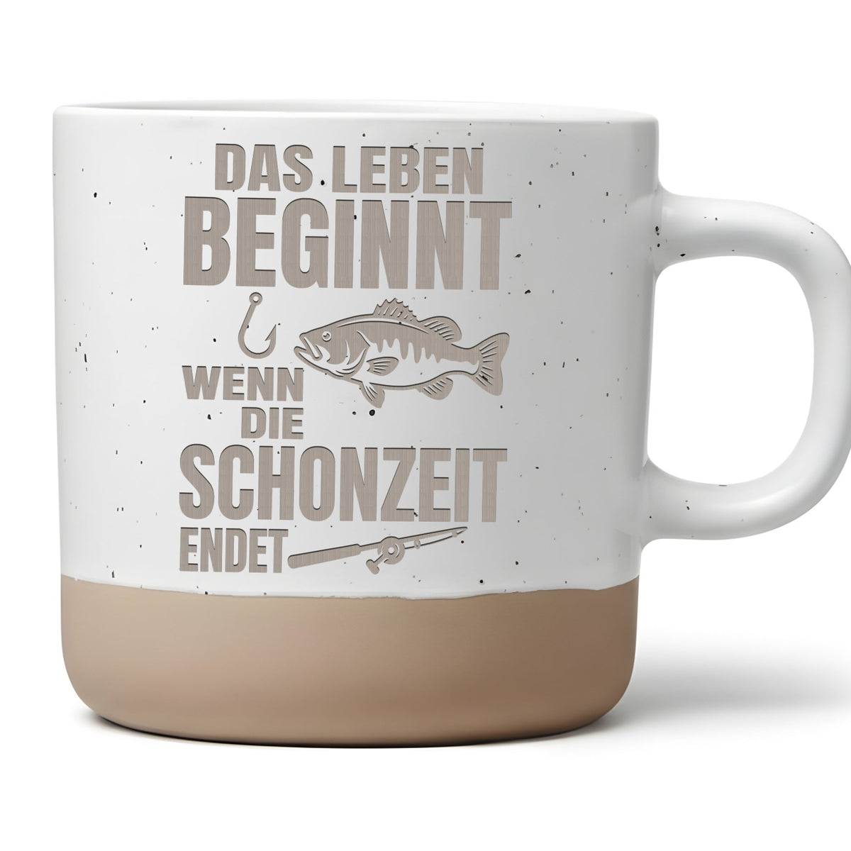 Angler Tasse Lustig Das Leben beginnt wenn die Schonzeit endet Geschen – Bild 1