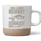 Angler Tasse Lustig Das Leben beginnt wenn die Schonzeit endet Geschen – Bild 1
