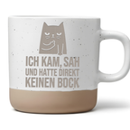 Lustige Katzen Tasse Ich kam sah hatte direkt keinen Bock Geschenk Kat – Bild 1