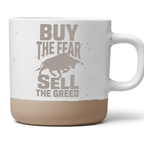 Buy the Fear Sell the Greed Tasse Börse Trading Geschenk Trader Kaffee – Bild 1