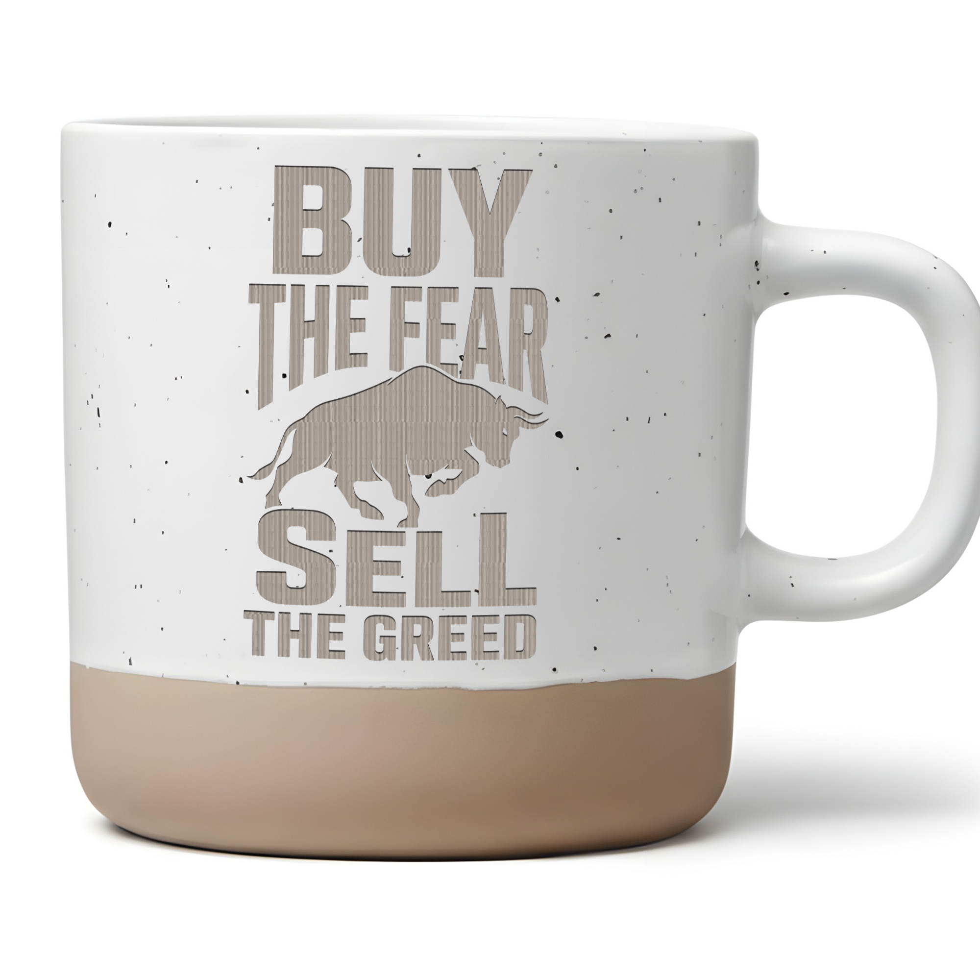 Buy the Fear Sell the Greed Tasse Börse Trading Geschenk Trader Kaffee – Bild 1